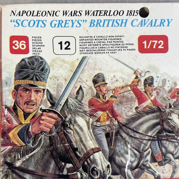 Esci Ertl 1/72 "Scots Greys" British Cavalry Waterloo 1815 Napoleonic Wars #217 - Picture 7 of 9